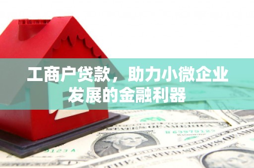 桐梓工商户贷款，助力小微企业发展的金融利器