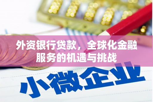 桐梓外资银行贷款，全球化金融服务的机遇与挑战